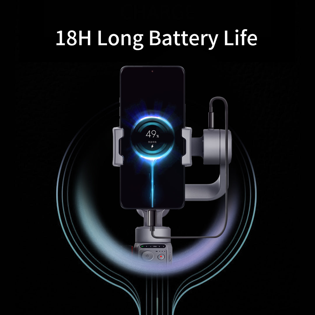 XIAOMIYOUPIN FUNSNAP Capture 5 AI Tracking Smartphone Gimbal Handheld Stabilizer XIAOMIYOUPIN FUNSNAP Capture 5 AI Tracking Smartphone Gimbal Handheld Stabilizer